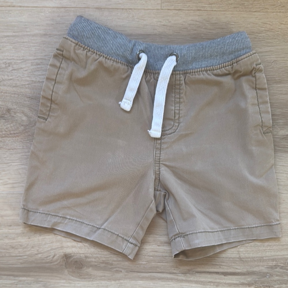 Cat & Jack Tan and Gray Play Shorts